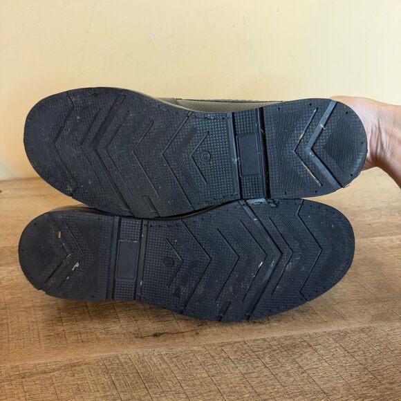 APEX MEN'S walking shoes OXFORD - BLACK size 41 - Picture 6 of 9